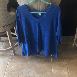 Linen cotton blend sweater